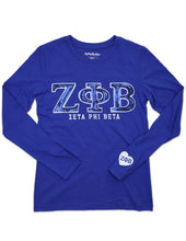 Load image into Gallery viewer, ZETA PHI BETA LONG SLEEVE TEE
