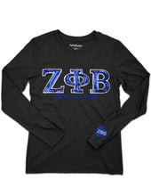 Load image into Gallery viewer, ZETA PHI BETA LONG SLEEVE TEE
