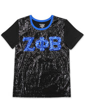 Load image into Gallery viewer, ZPB SEQUIN TEE_BLACK
