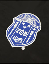 Load image into Gallery viewer, ZETA PHI BETA WINDBREAKER JACKET_BLACK
