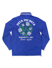 Cargar imagen en el visor de la galería, ZETA PHI BETA WINDBREAKER JACKET_BLUE
