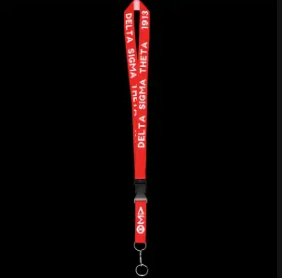 Delta Sigma Theta Woven Lanyard W/Break Away