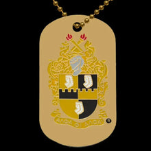 Load image into Gallery viewer, APA Gold Double-Sided Dogtag W/Chain
