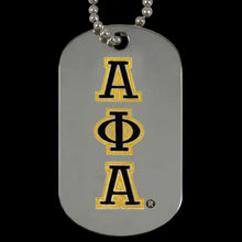 Load image into Gallery viewer, APA Silver Double-Sided Dogtag W/Chain
