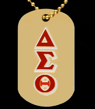 Load image into Gallery viewer, Delta Sigma Theta Double Sided Dog Tag
