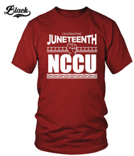 Cargar imagen en el visor de la galería, Camiseta NCCU Juneteenth
