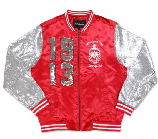 DST SATIN SEQUINS JACKET