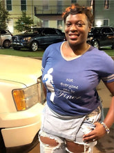 Load image into Gallery viewer, Zeta Phi Beta Tri-Blend Finer V-neck RB
