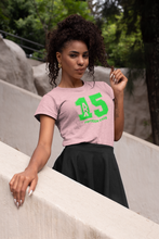 Cargar imagen en el visor de la galería, AKA Camisetas con números de línea Verde 1-100
