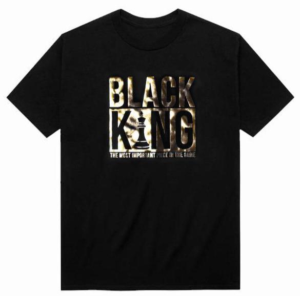 Black King T-Shirt (Metallic Gold) – Black Collection Apparel