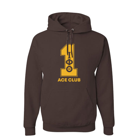 Iota Phi Theta Brown Line Number Hoodies