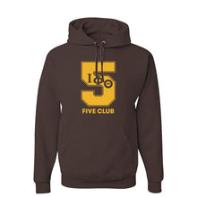 Load image into Gallery viewer, Iota Phi Theta Brown Line Number Hoodies
