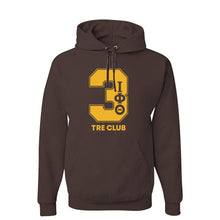 Load image into Gallery viewer, Iota Phi Theta Brown Line Number Hoodies
