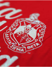 Load image into Gallery viewer, Delta Sigma Theta Long Sleeve Shield T-Shirt
