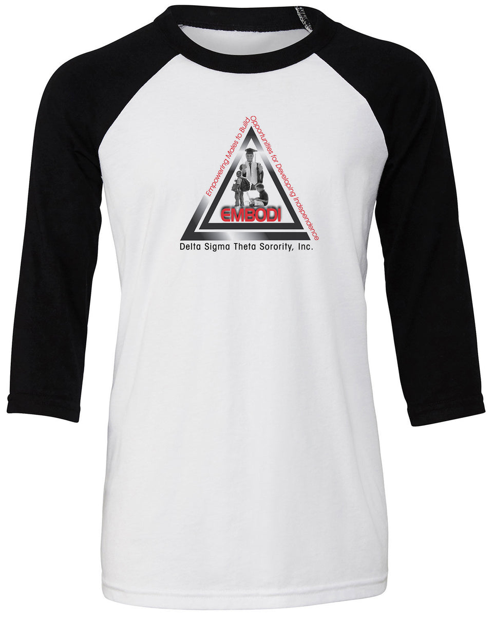 Delta Sigma Theta Youth EMBODI T-Shirts – Black Collection Apparel