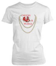 Load image into Gallery viewer, Delta Sigma Theta Chucks &amp; Pearls T-Shirts
