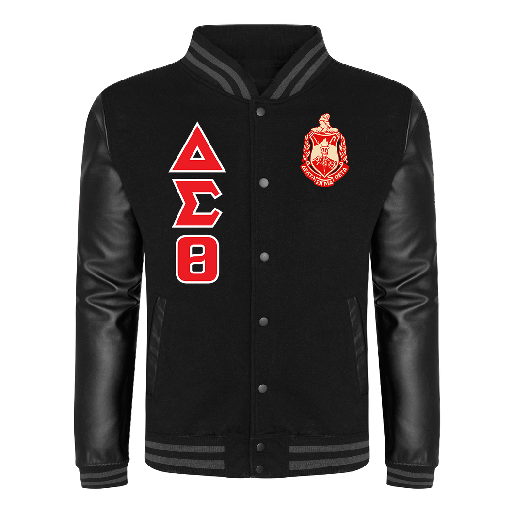 Delta Sigma Theta Unisex Lightweight Letterman Jacket