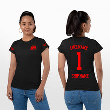 Load image into Gallery viewer, Delta Sigma Theta Embroidered Line T-shirts
