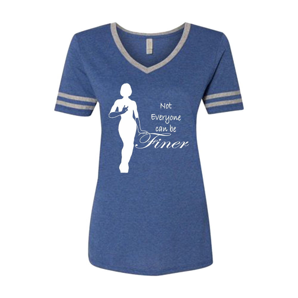 Zeta Phi Beta Tri-Blend Finer V-neck RB