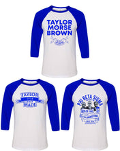 Load image into Gallery viewer, Phi Beta Sigma Founders Day Baseball Tee Design
