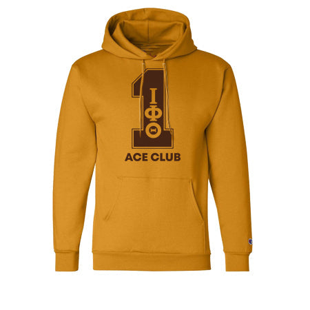 Iota Phi Theta Gold Line Number Hoodies