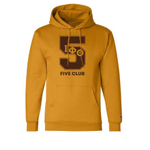 Load image into Gallery viewer, Iota Phi Theta Gold Line Number Hoodies
