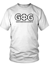 Load image into Gallery viewer, Groove Phi Groove Greek Text T-Shirt
