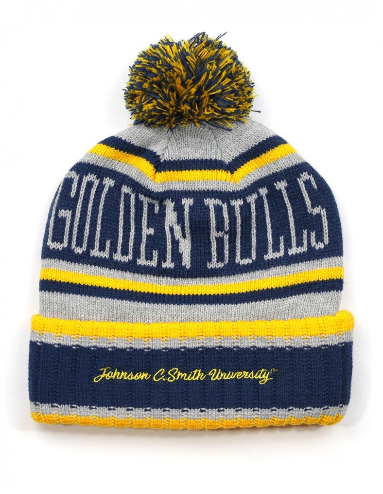 JOHNSON C. SMITH GOLDEN BULLS BEANIE – Black Collection Apparel