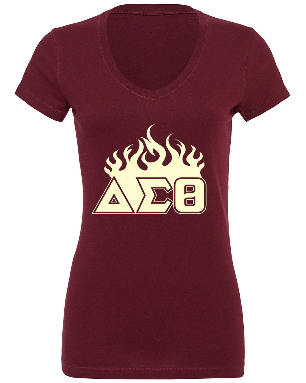 Delta Sigma Theta Blaze Collection V-neck T-Shirts