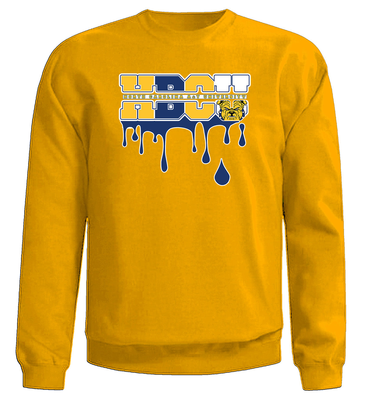 NCAT HCBU BLUE DRIP SWEATSHIRT