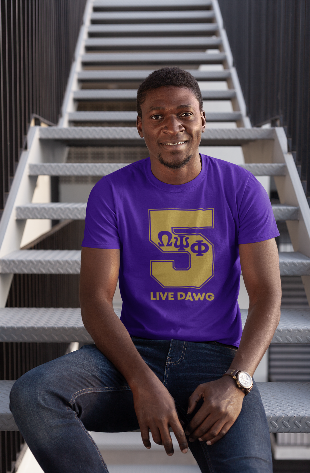 Omega Psi Phi Line Number T-Shirt 1-00