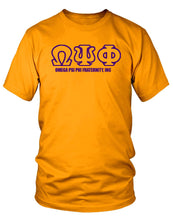 Load image into Gallery viewer, Omega Psi Phi Greek Text T-Shirt
