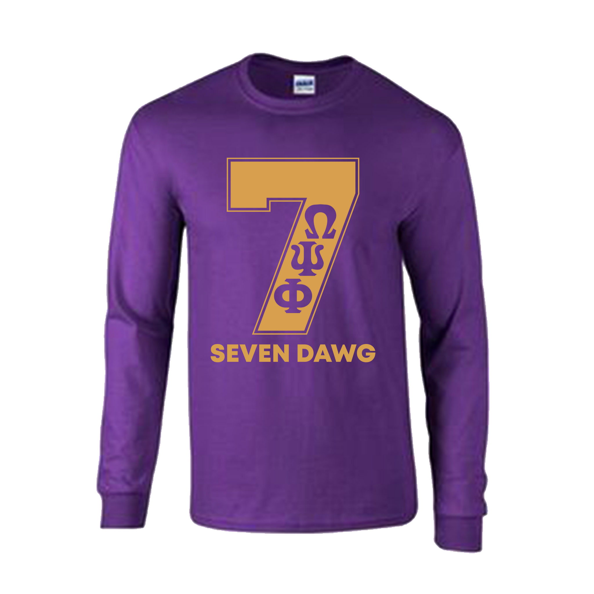 Omega Psi Phi DAWG Long sleeve PERFORMANCE T-shirt – Black