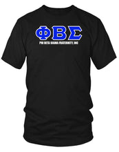 Cargar imagen en el visor de la galería, Phi Beta Sigma Greek Text T-Shirt
