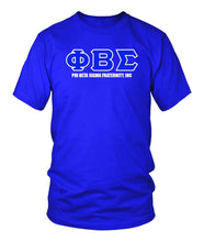 Cargar imagen en el visor de la galería, Phi Beta Sigma Greek Text T-Shirt
