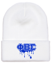 Cargar imagen en el visor de la galería, Phi Beta Sigma Drip Beanies
