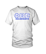 Cargar imagen en el visor de la galería, Phi Beta Sigma Greek Text T-Shirt
