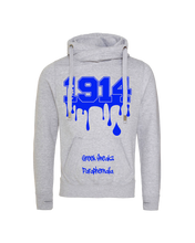 Load image into Gallery viewer, Phi Beta Sigma Cross Over Neck Hooded Sweatshirt

