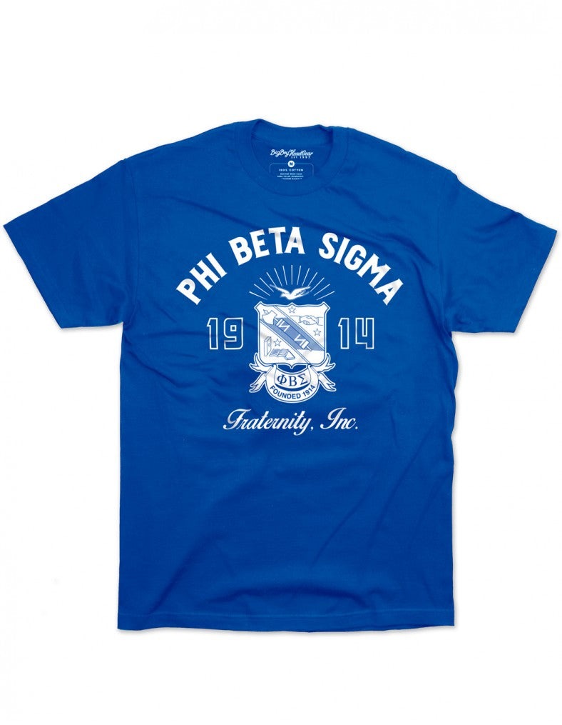 PHI BETA SIGMA ROYAL 1914 GRAPHIC SHIELD T-SHIRT