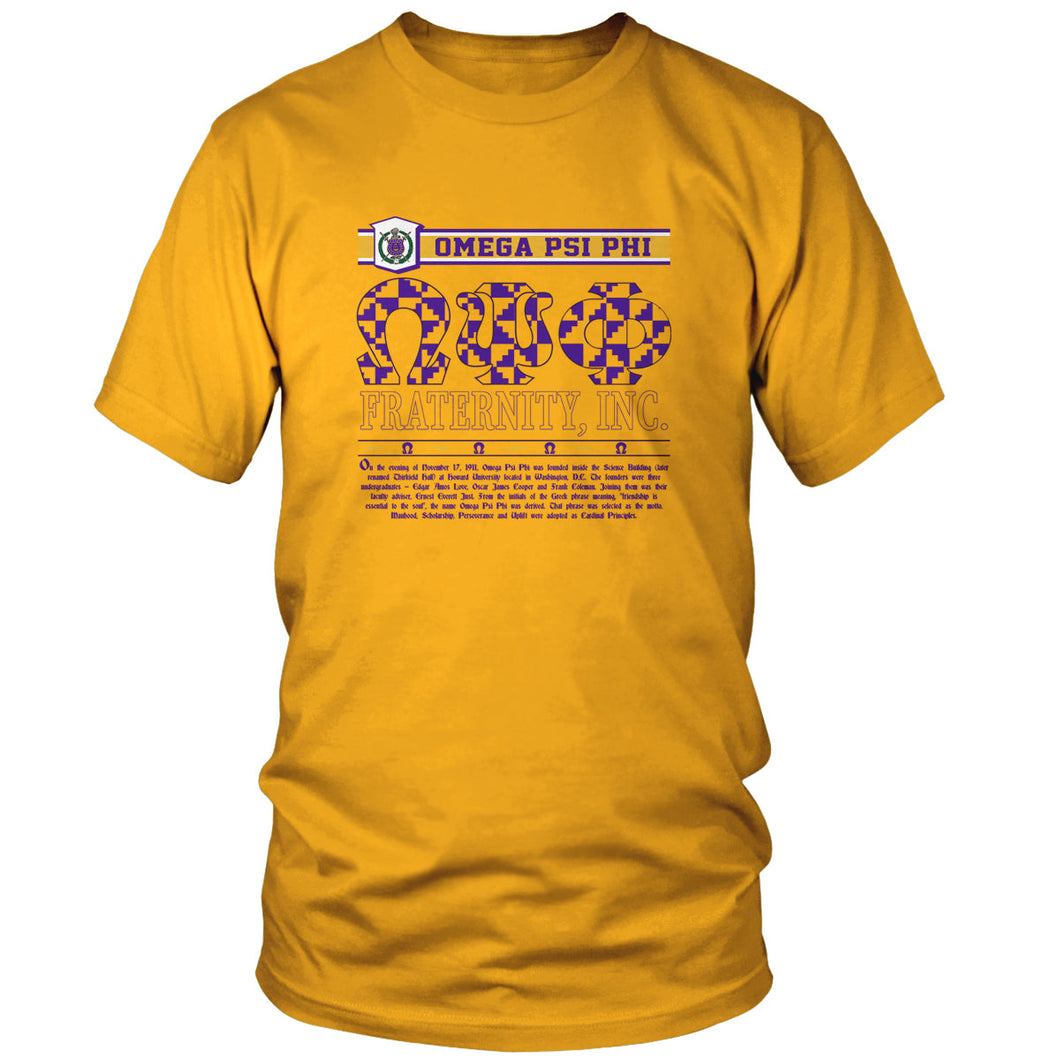 Omega Psi Phi Retro T-Shirt