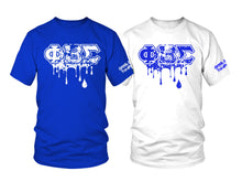 Load image into Gallery viewer, Phi Beta Sigma Splatter Drip Set T-Shirts
