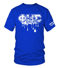 Load image into Gallery viewer, Phi Beta Sigma Splatter Drip Set T-Shirts
