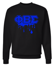 Cargar imagen en el visor de la galería, Phi Beta Sigma Drip Sweatshirt
