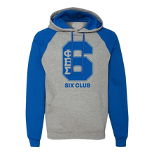 Load image into Gallery viewer, Phi Beta Sigma Royal/Grey Nu-blend Line Hoodie
