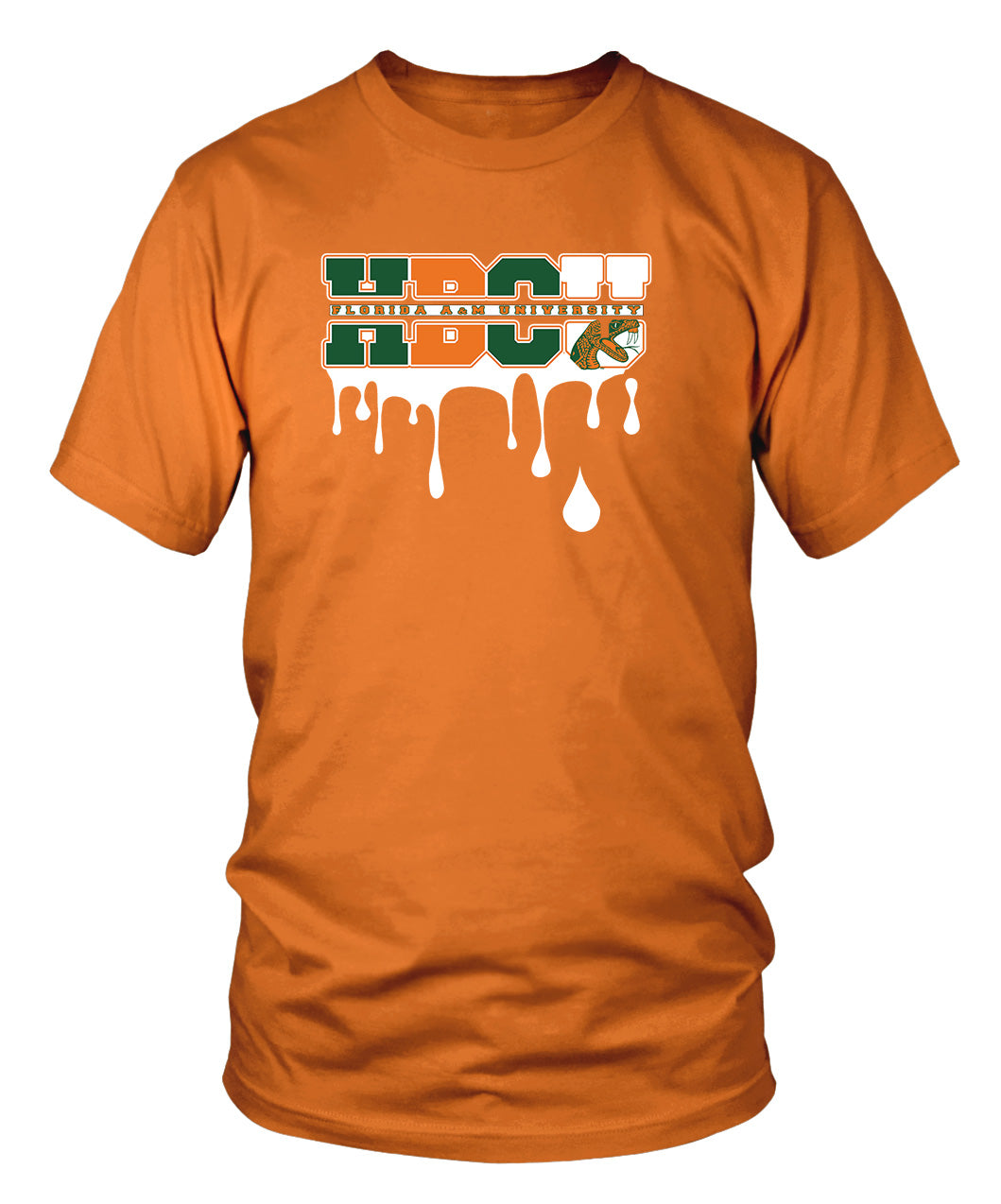 FAMU HBCU Drip T-shirts (Orange)