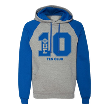 Load image into Gallery viewer, Phi Beta Sigma Royal/Grey Nu-blend Line Hoodie
