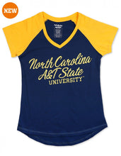 Load image into Gallery viewer, NORTH CAROLINA A&amp;T V-NECK TEE
