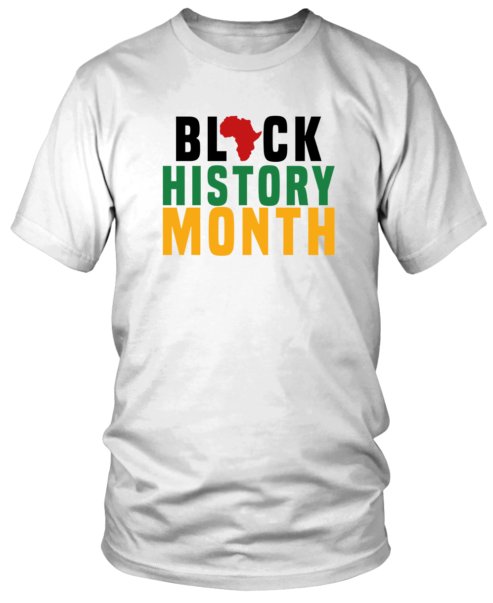 BLACK HISTORY MONTH (stacked) T-SHIRT