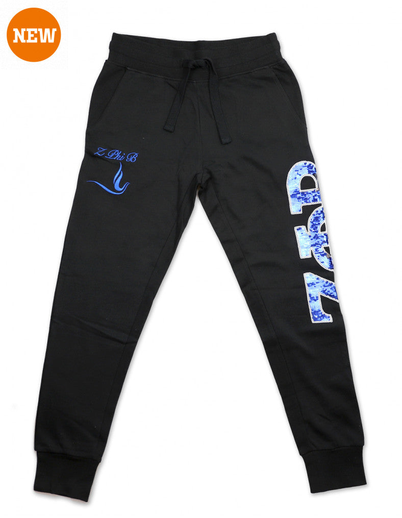 Zeta Phi Beta Sequin Joggers