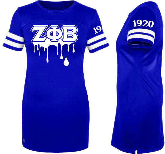 Zeta Phi Beta Customizable Champion Jersey Dress – Black